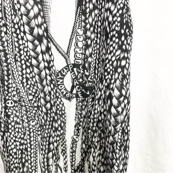 𝅺Lauren Moshi white graphic bohemian T-shirt - Picture 4 of 10